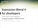 Recording of webinar 'Blend for Silverlight Developers' by Gill Cleeren