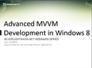 Recording of Webinar 'Applied MVVM in Windows 8 apps' by Gill Cleeren